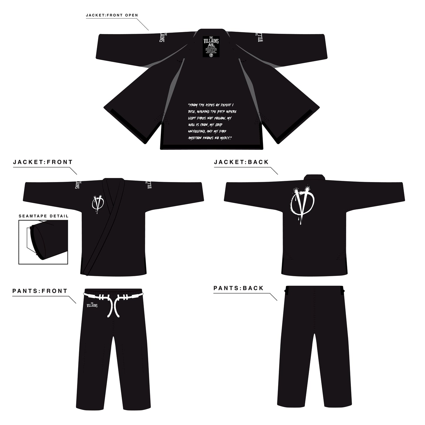 V LOGO BLACK GI
