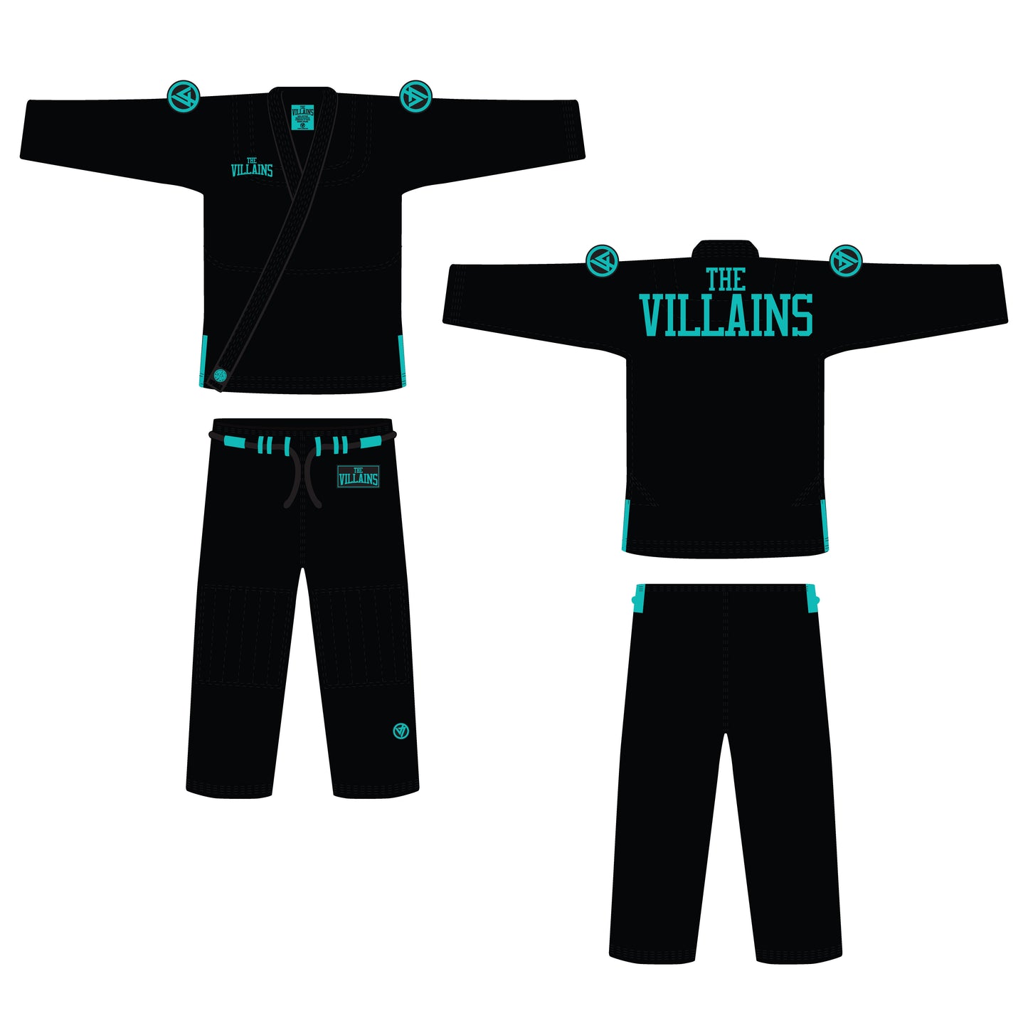 BLACK & TEAL GI